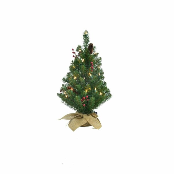 Goldengifts 2 ft. Crestwood Prelit Table Tree, 35 Count, 4PK GO2739221